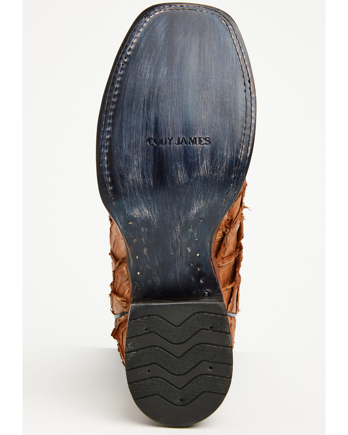 Men's America 250 Freedom Exotic Pirarucu Western Boots - B Blue