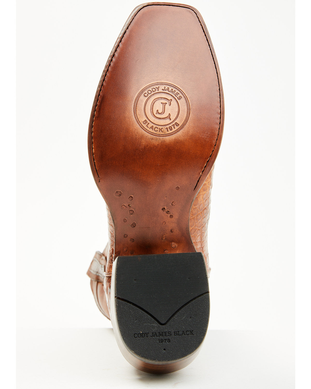 Black 1978® Men's Mason Exotic Caiman Belly Western Boots - Cognac