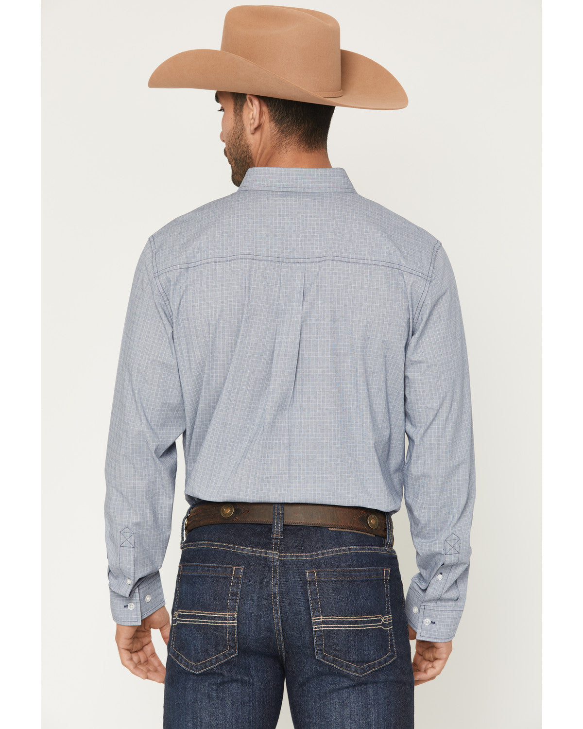 Men's Missouri Frontier Geo Print Long Sleeve Button-Down S Blue