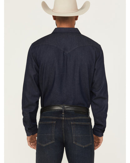 Black 1978® Men's Mamba Dark Wash Denim Long Sleeve Button- Dark Wash