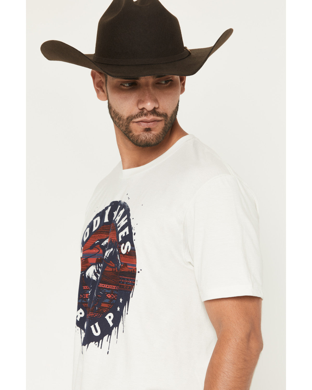 Men's Round Up Short Sleeve Graphic T-Shirt Cream
