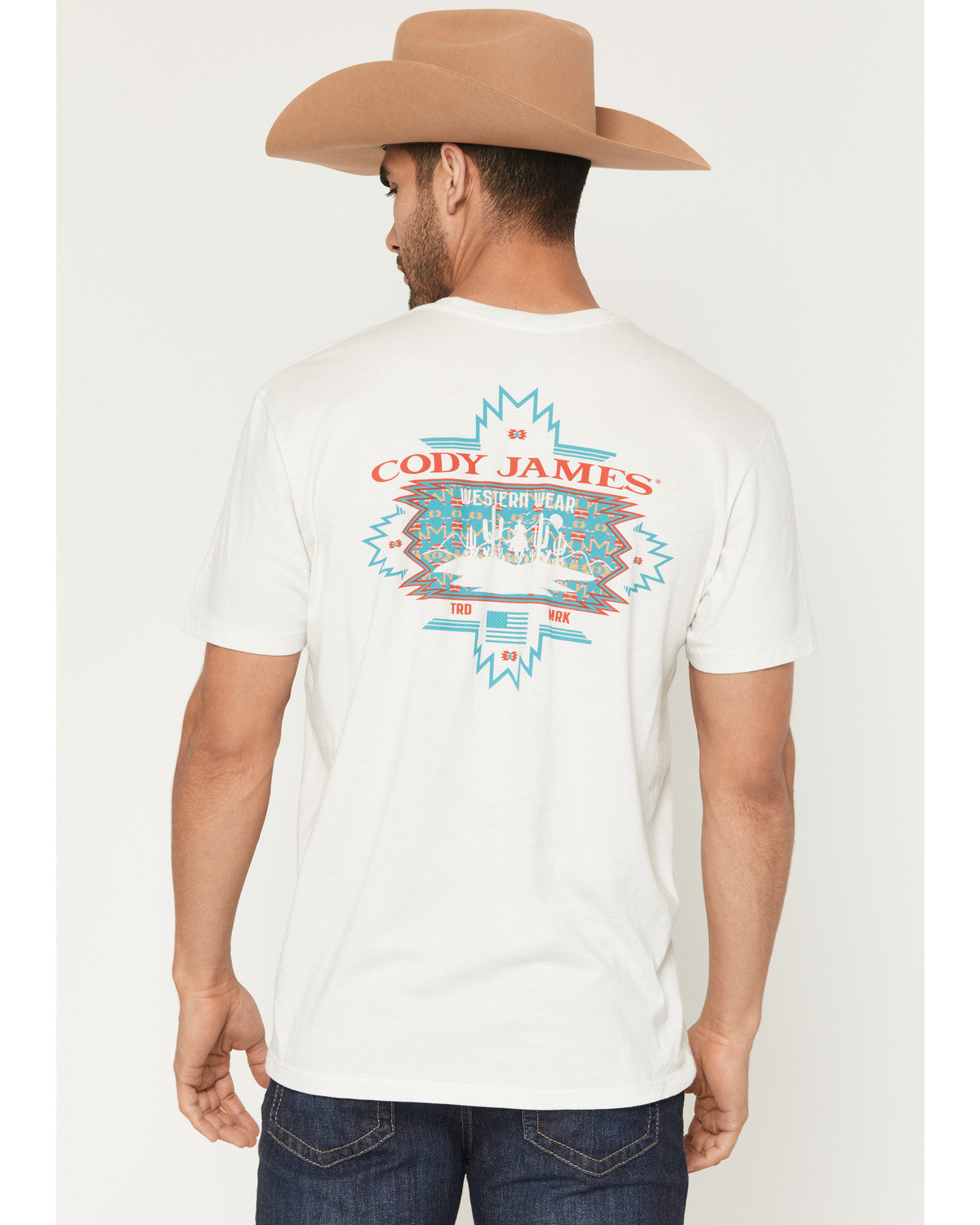 Men's Southwestern Sunset Short Sleeve Graphic T-Shirt Natural