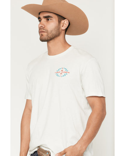 Men's Southwestern Sunset Short Sleeve Graphic T-Shirt Natural