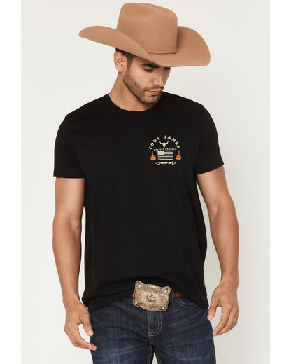 Men's Agave Desert Short Sleeve Graphic T-Shirt Black