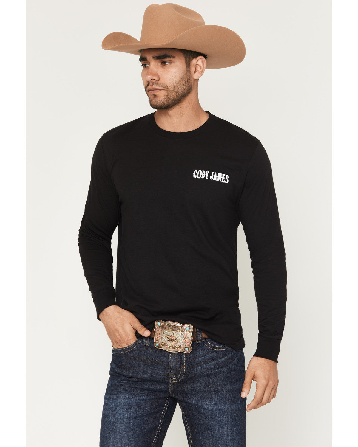 Men's Steerhead Long Sleeve Graphic T-Shirt Black