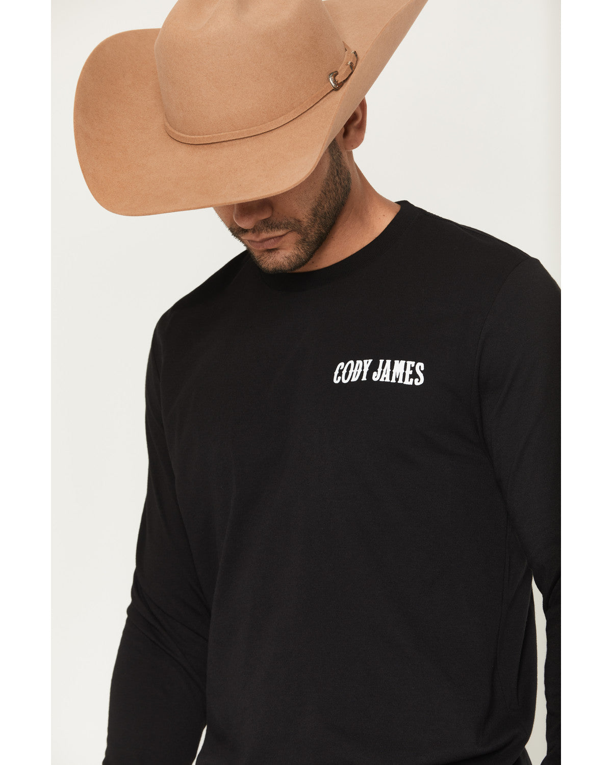 Men's Steerhead Long Sleeve Graphic T-Shirt Black