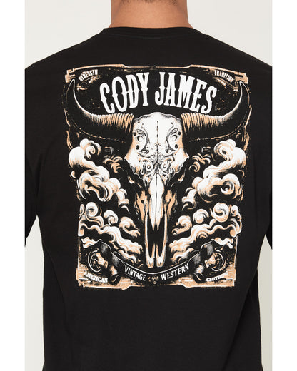 Men's Steerhead Long Sleeve Graphic T-Shirt Black