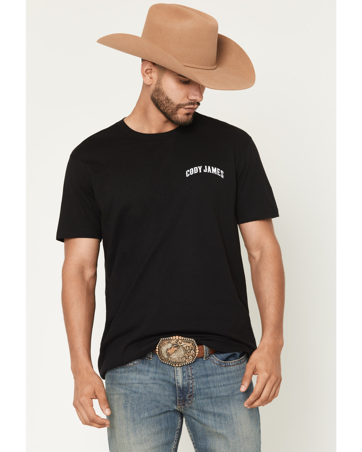 Men's Cross Guns Short Sleeve Graphic T-Shirt Black