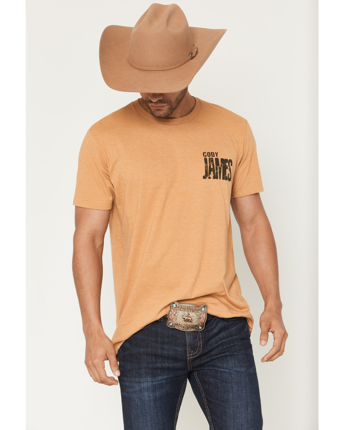 Men's Scorpion Short Sleeve Graphic T-Shirt Gold