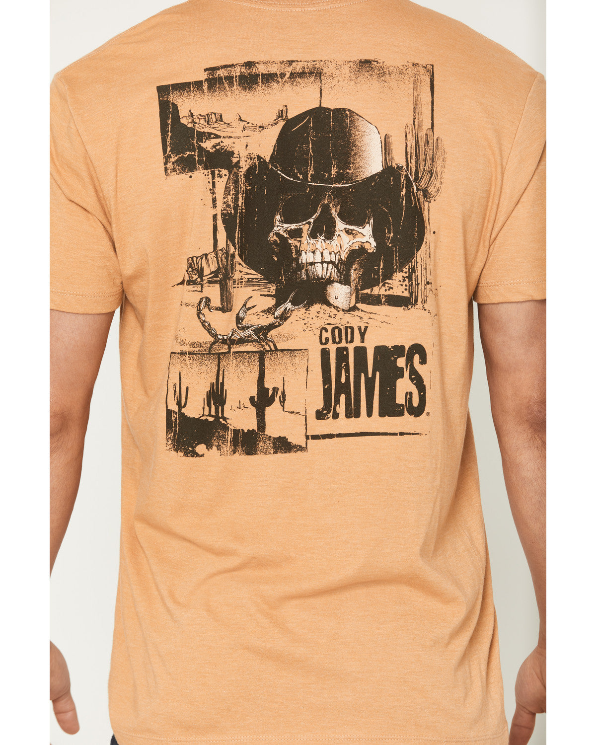 Men's Scorpion Short Sleeve Graphic T-Shirt Gold