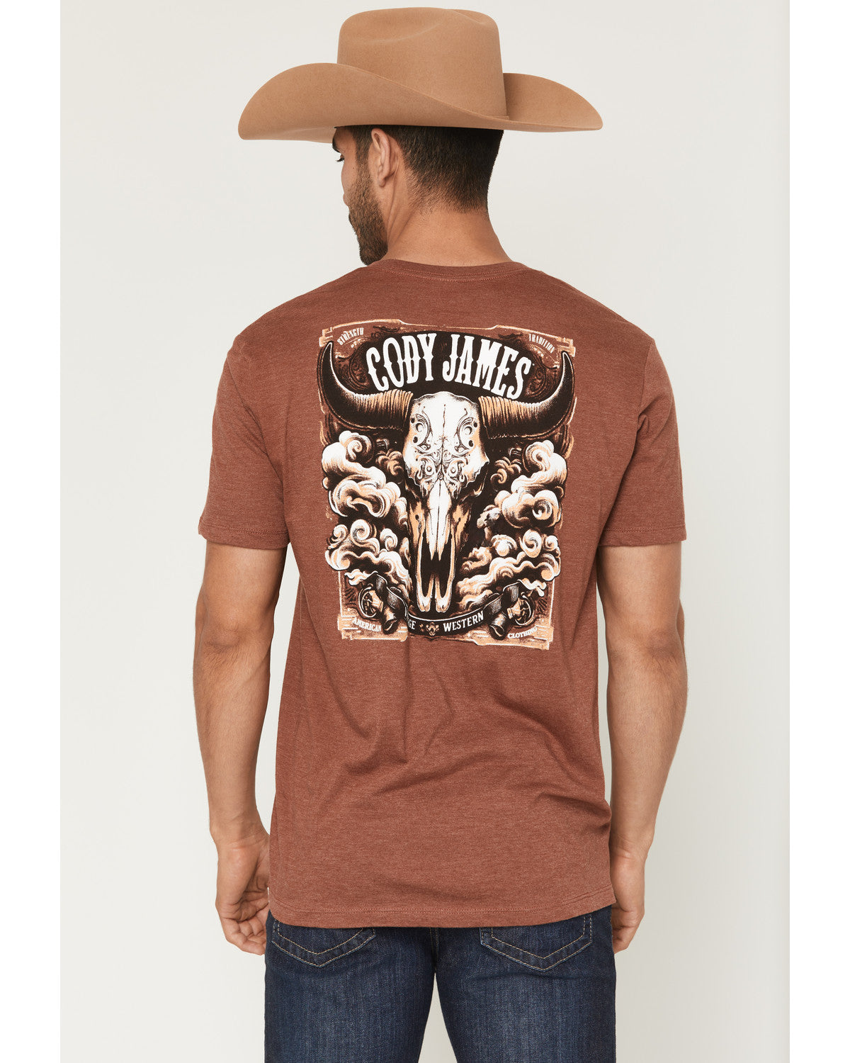 Men's Steerhead Short Sleeve Graphic T-Shirt Rust Copper