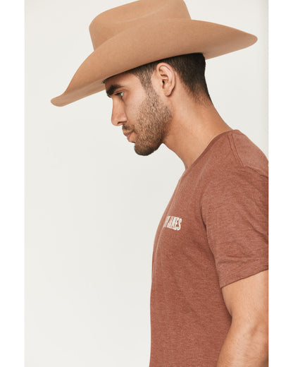 Men's Steerhead Short Sleeve Graphic T-Shirt Rust Copper