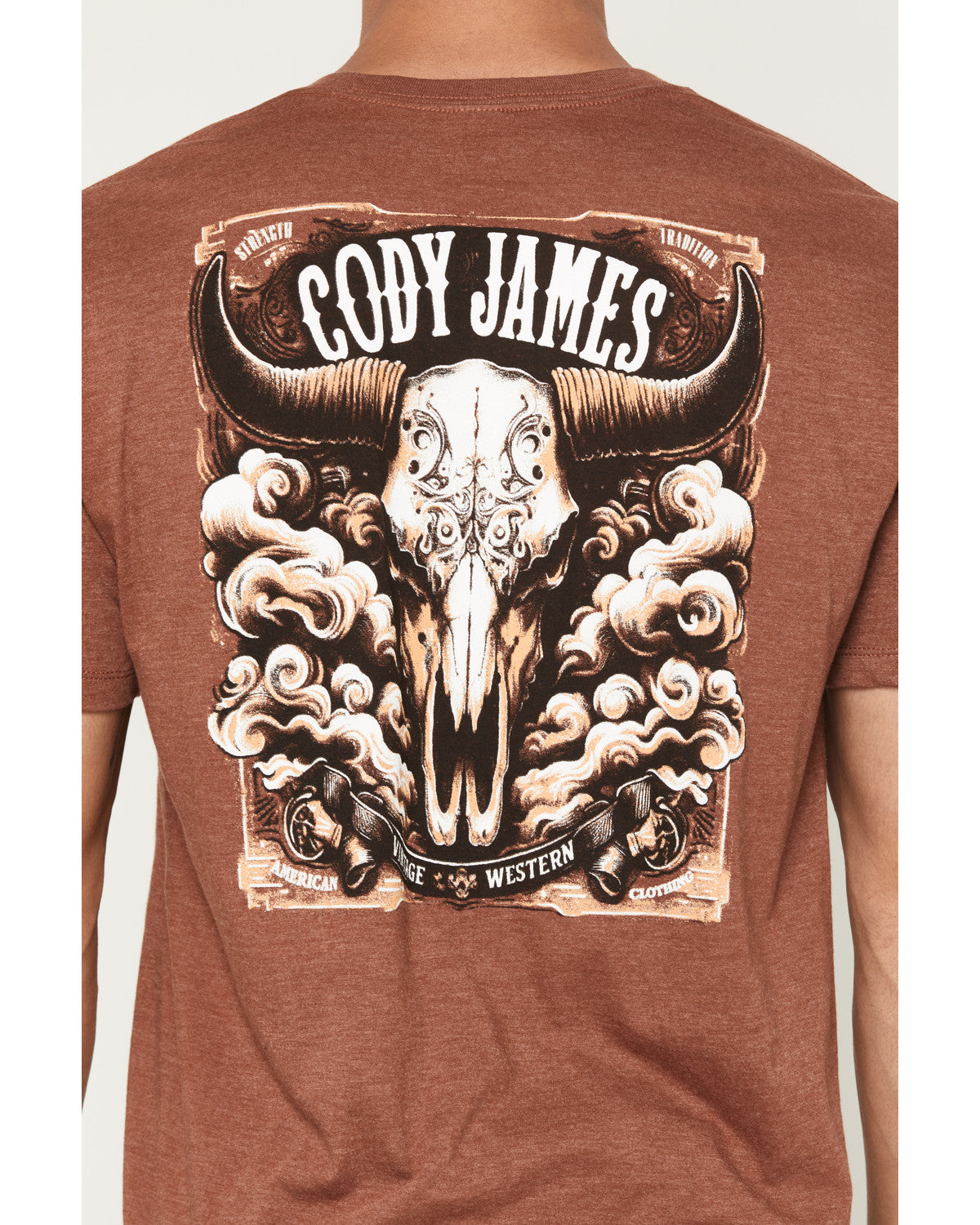 Men's Steerhead Short Sleeve Graphic T-Shirt Rust Copper