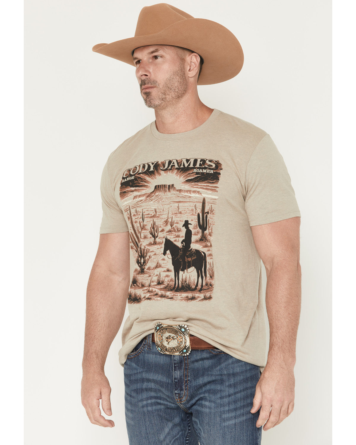 Men's Range Rider Short Sleeve Graphic T-Shirt Sand