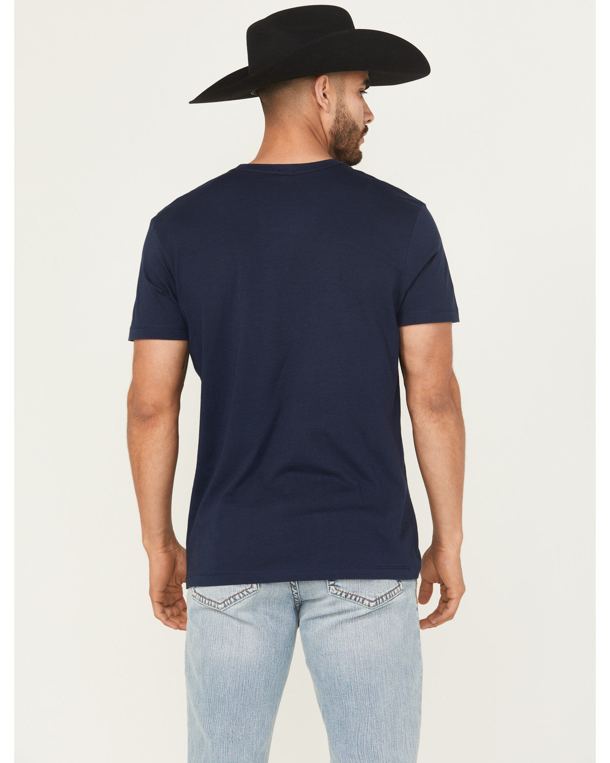 Men's Posse Gunslinger Short Sleeve Graphic T-Shirt Navy