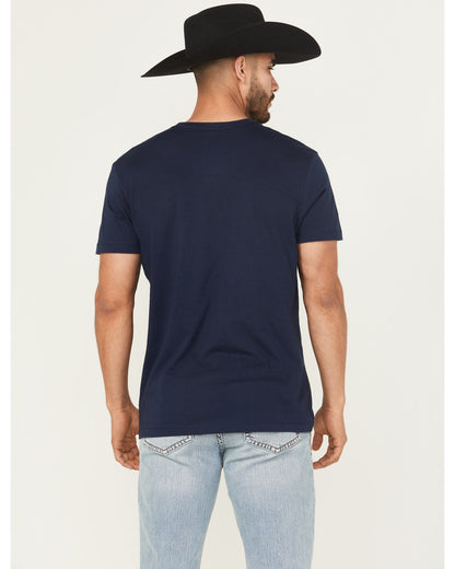 Men's Posse Gunslinger Short Sleeve Graphic T-Shirt Navy