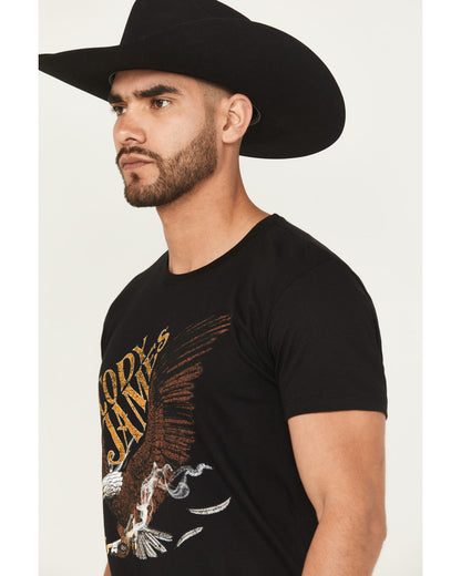 Men's Guns Blazin Short Sleeve Graphic T-Shirt Black