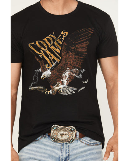 Men's Guns Blazin Short Sleeve Graphic T-Shirt Black