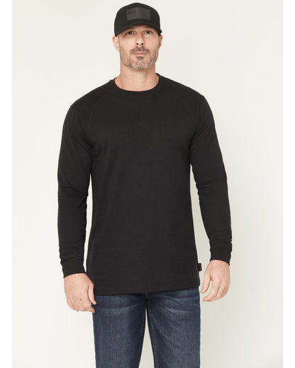 Men's FR Black Spot Lightweight Long Sleeve Tech T-Shirt Black