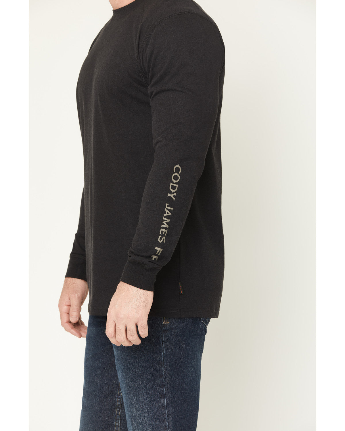 Men's FR Black Spot Lightweight Long Sleeve Tech T-Shirt Black