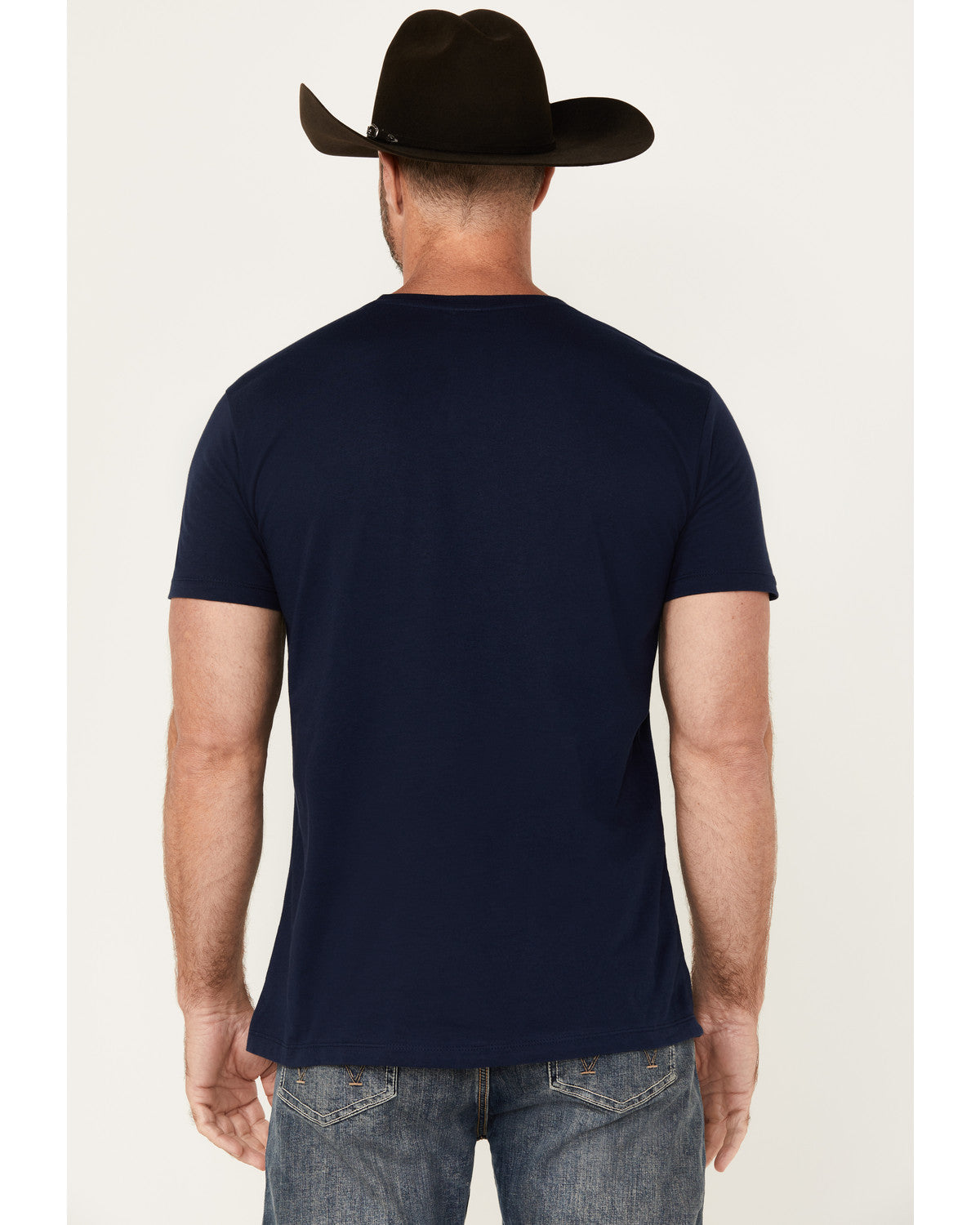 Men's Legendary Desert Cowboy Short Sleeve Graphic T-Shirt Navy