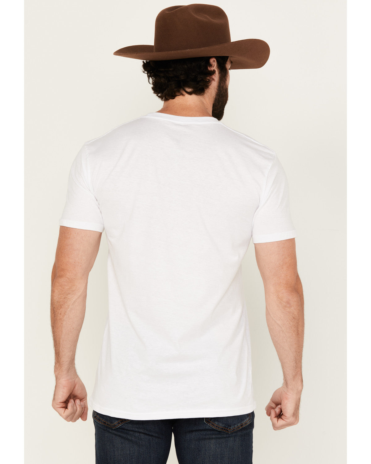 Men's Western Tradition Cowboy Short Sleeve Graphic T-Shirt White
