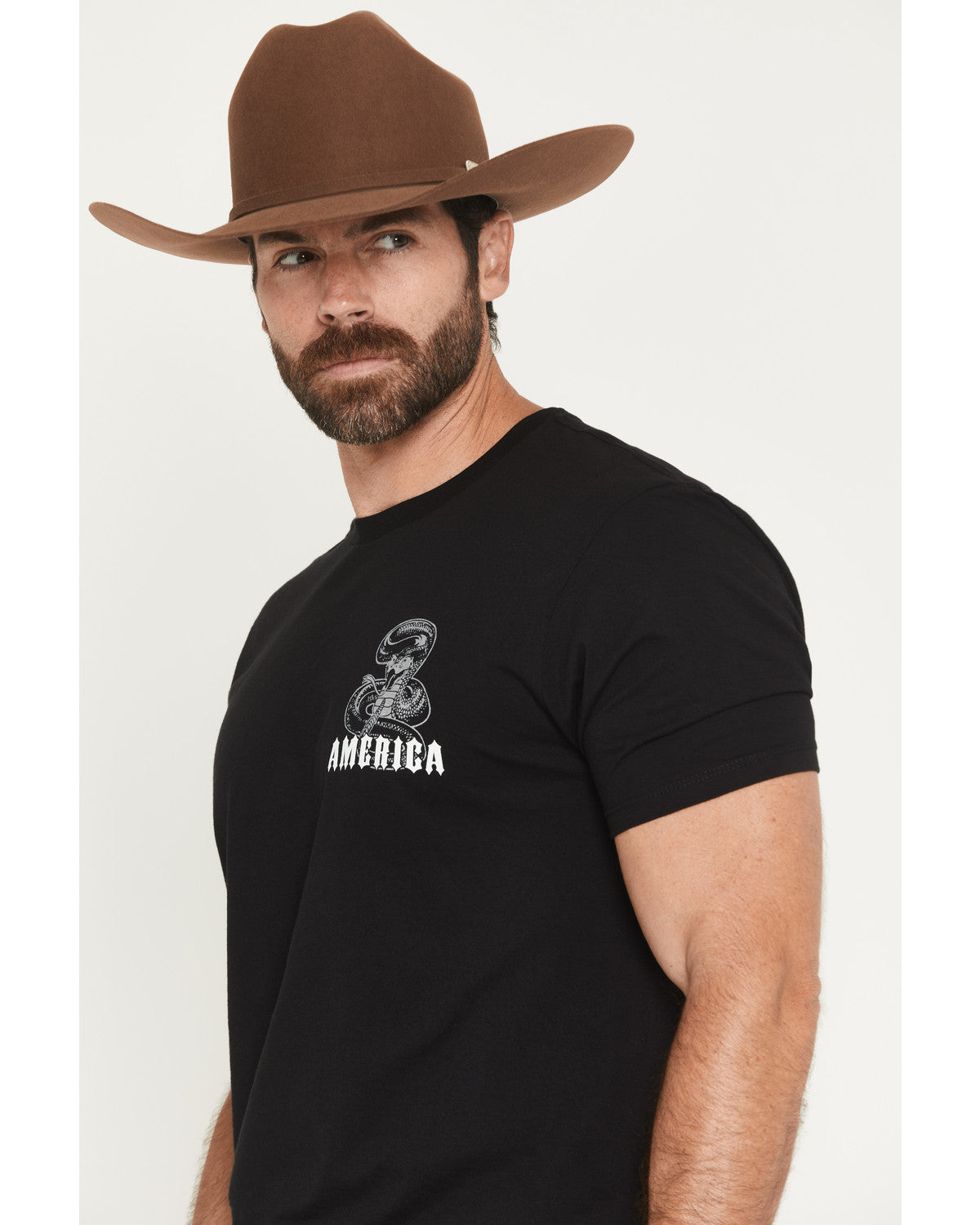Men's Don't Tread On Me Short Sleeve Graphic T-Shirt Black