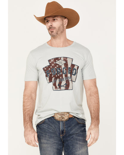 Men's Forged Short Sleeve Graphic T-Shirt Light Grey