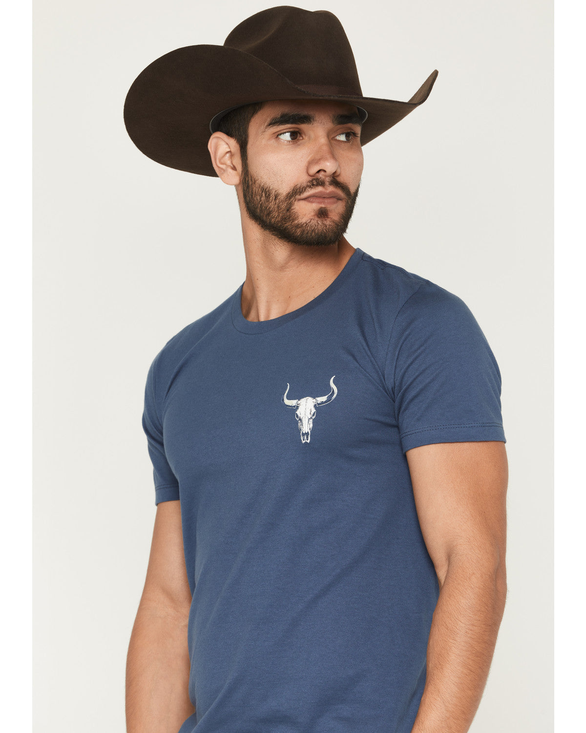Men's American Steerhead Short Sleeve Graphic T-Shirt Blue