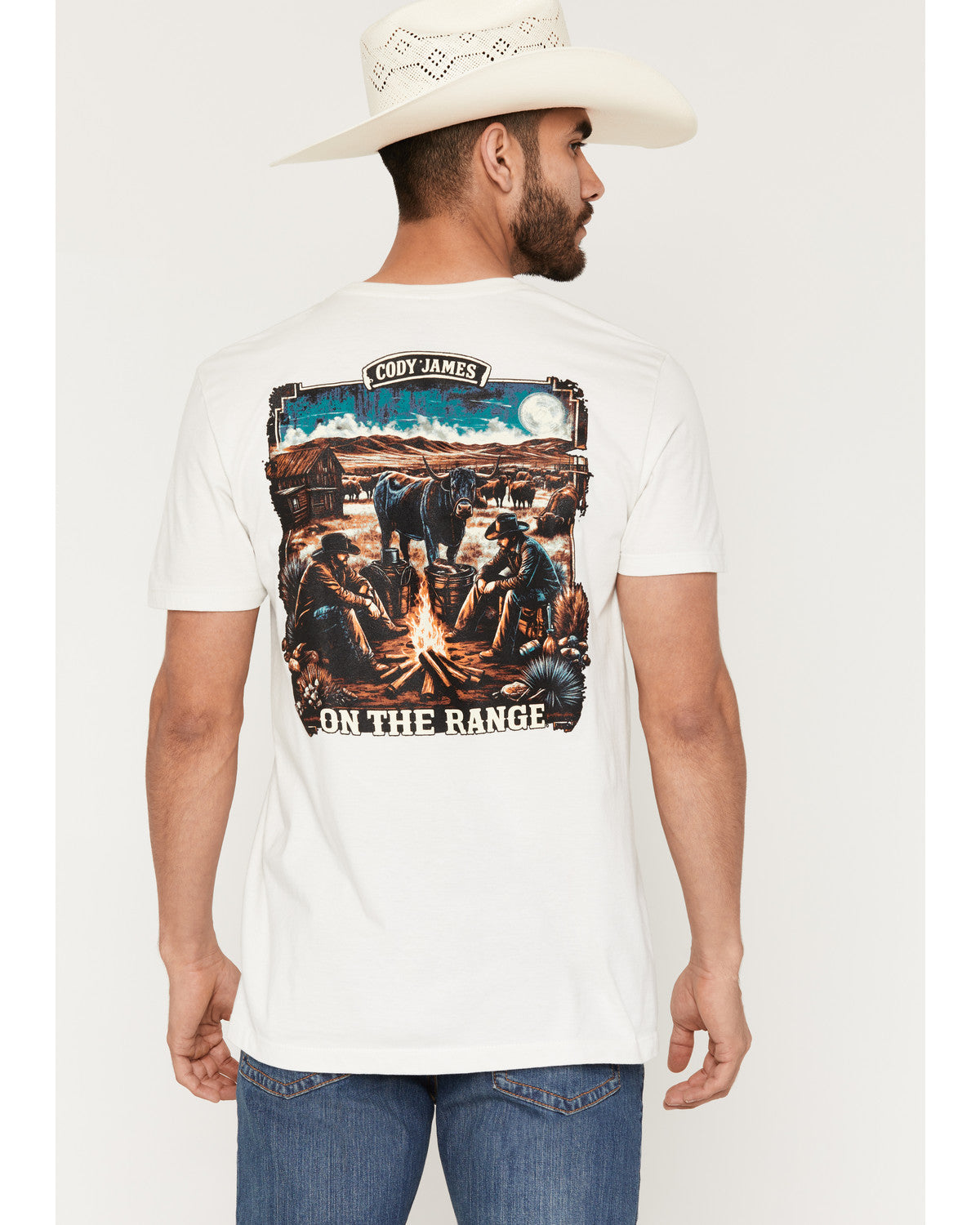 Men's On The Range Short Sleeve Graphic T-Shirt Natural