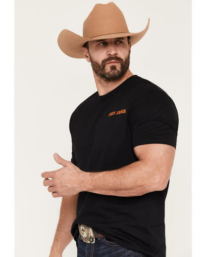 Men's Sunset Rider Short Sleeve Graphic T-Shirt Black