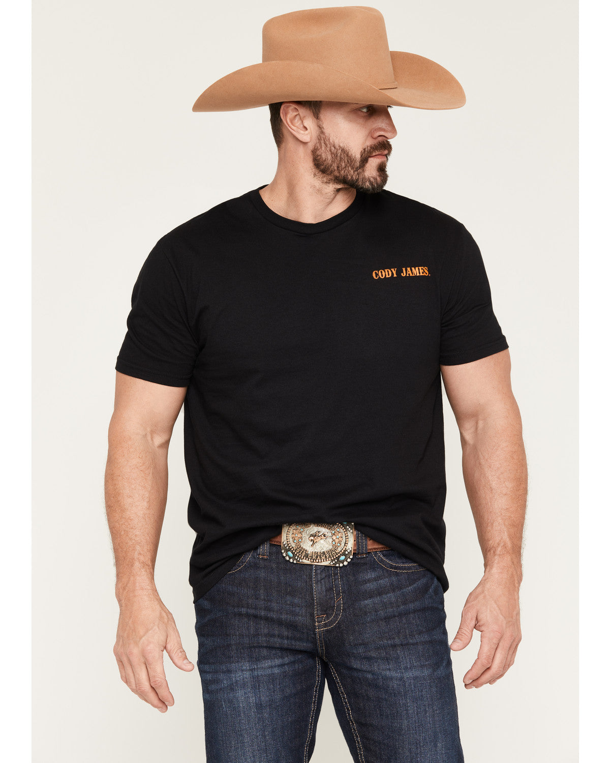 Men's Sunset Rider Short Sleeve Graphic T-Shirt Black