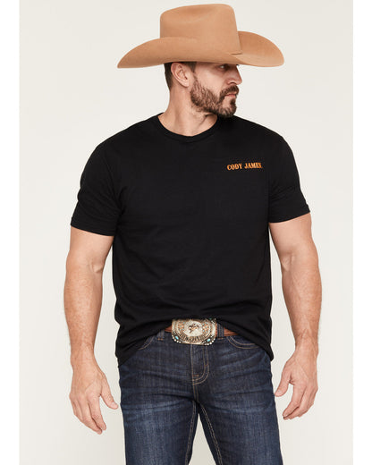 Men's Sunset Rider Short Sleeve Graphic T-Shirt Black