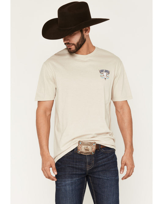 Men's Grab The Horns Short Sleeve Graphic T-Shirt Sand