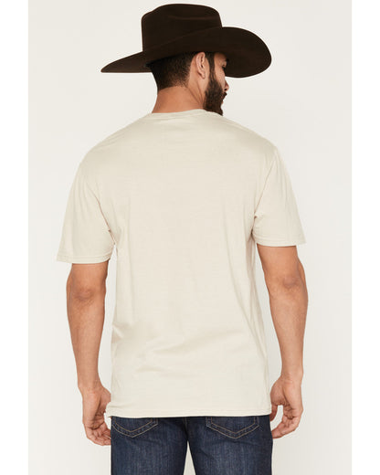 Men's Grab The Horns Short Sleeve Graphic T-Shirt Sand