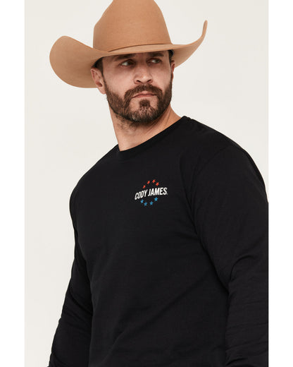 Men's American Legend Long Sleeve Graphic T-Shirt Black