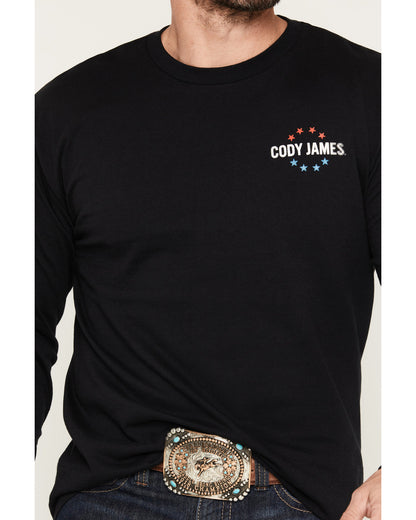 Men's American Legend Long Sleeve Graphic T-Shirt Black