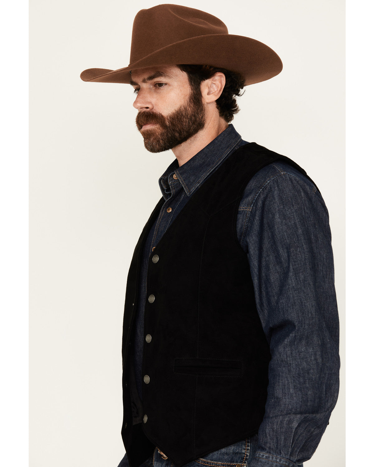Men's Angus 2.0 Suede Vest Black