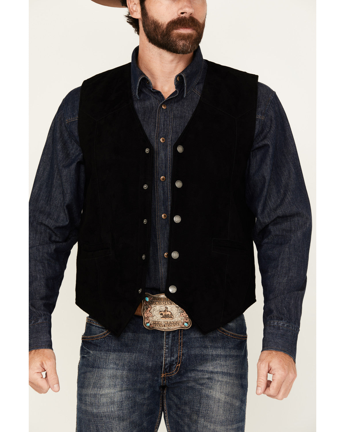 Men's Angus 2.0 Suede Vest Black