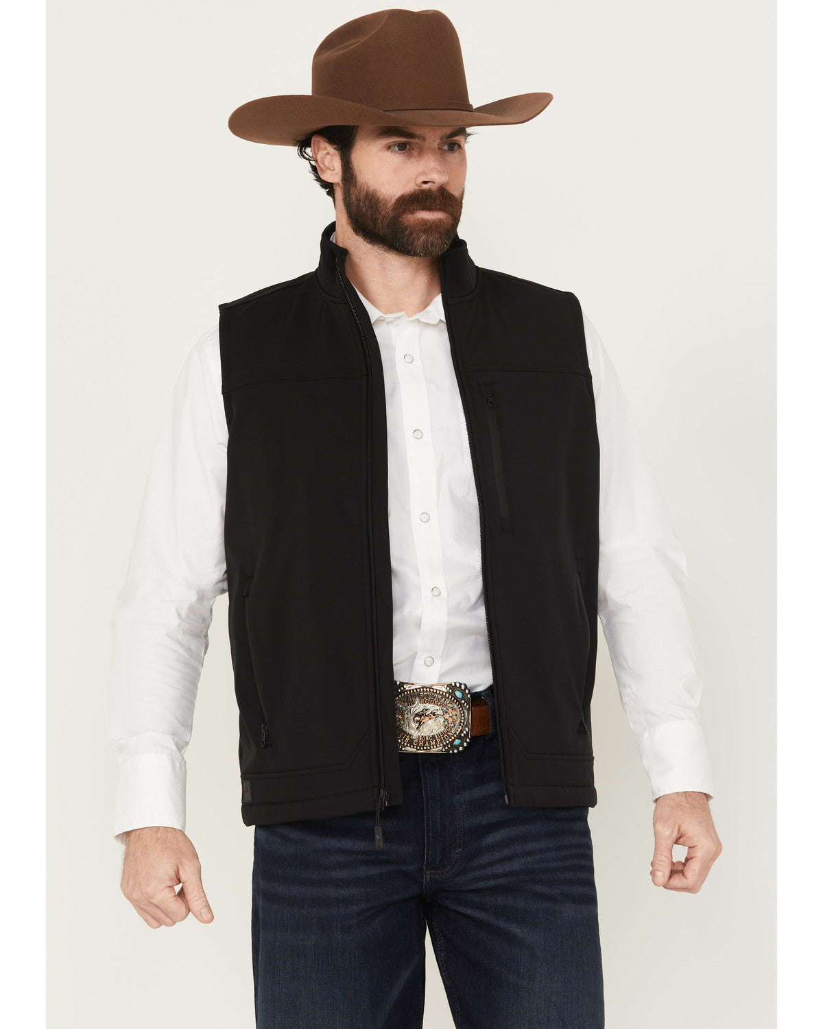 Men's Estacado Concealed Carry Softshell Vest Black