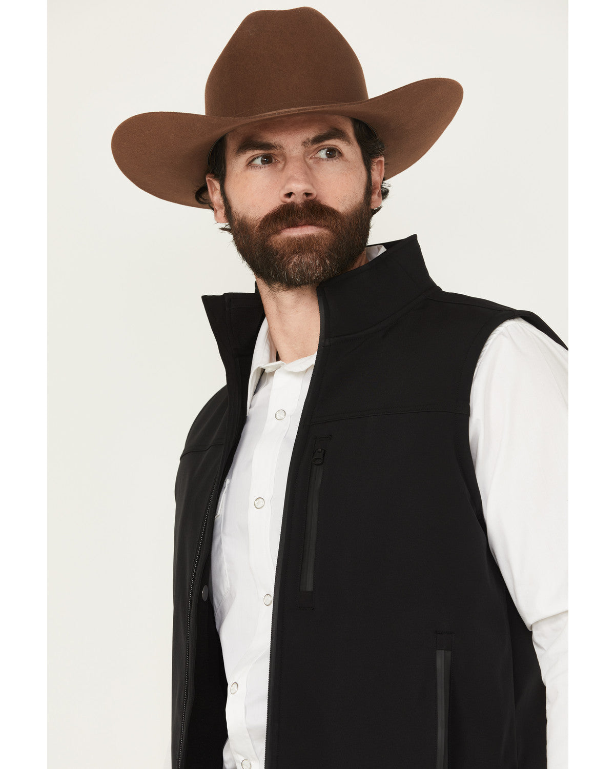 Men's Estacado Concealed Carry Softshell Vest Black