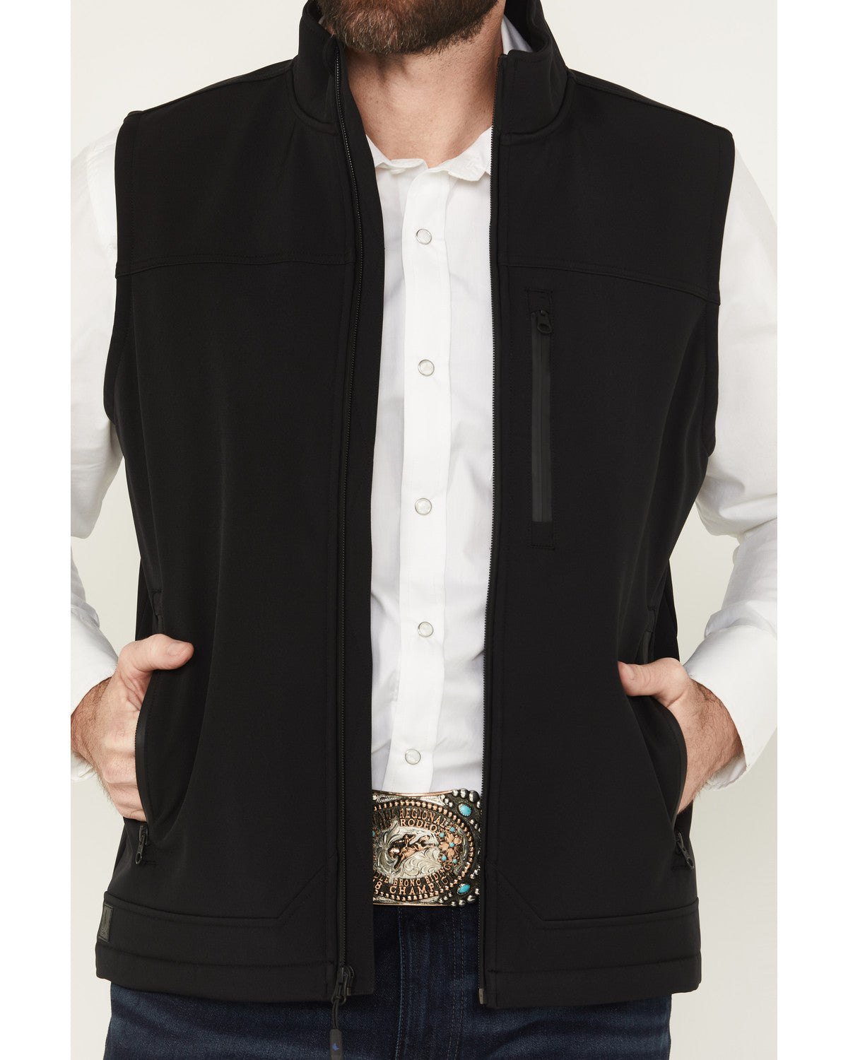 Men's Estacado Concealed Carry Softshell Vest Black