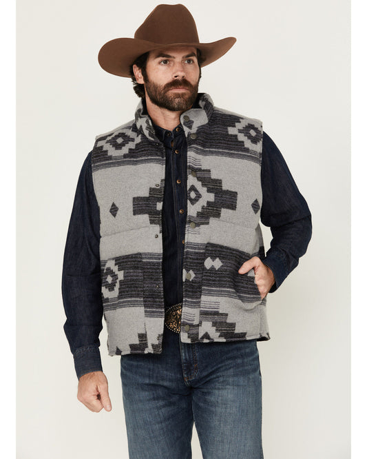 Men's Suns Reversible Woolish Puffer Vest Grey