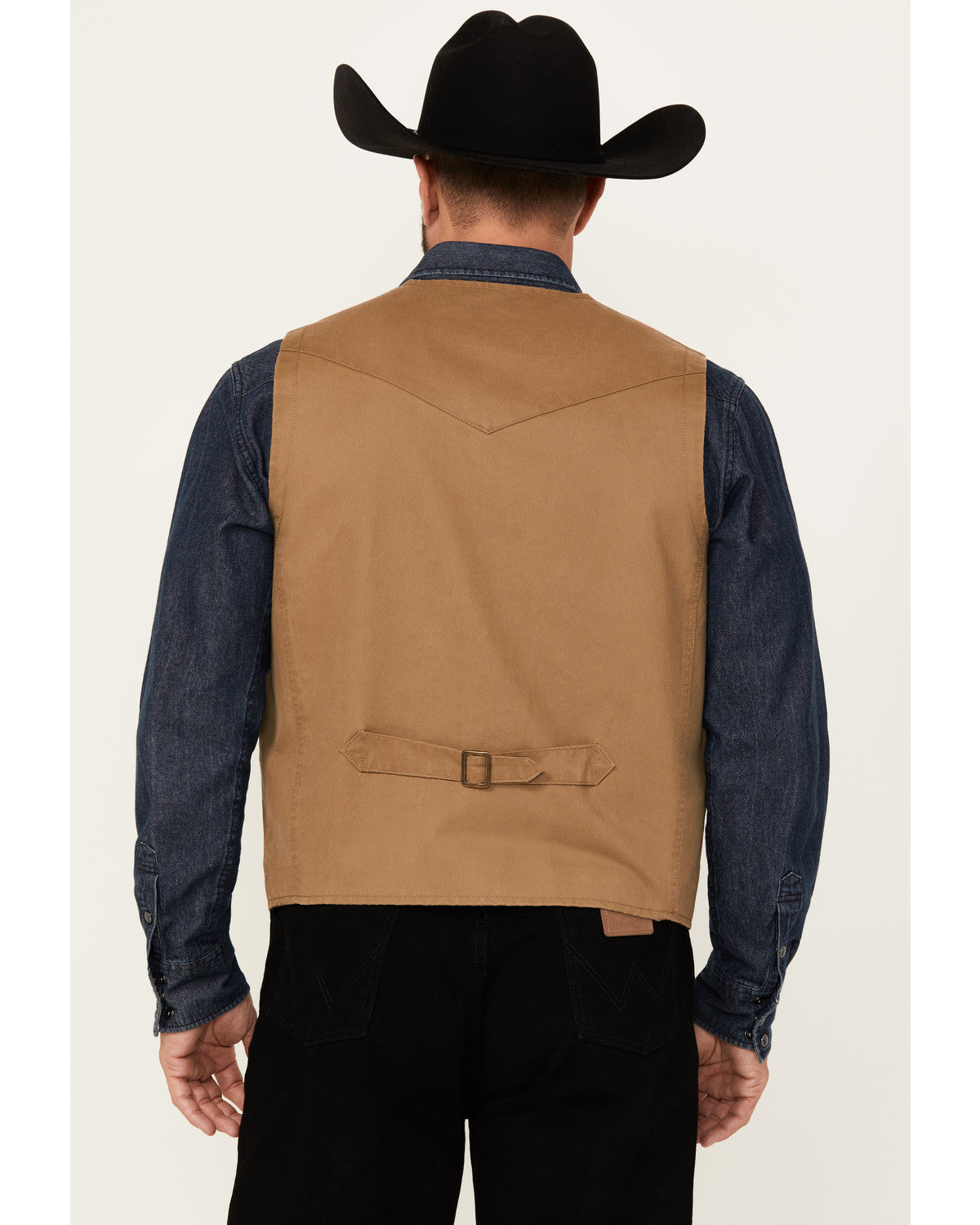 Men's Pancho Villa Oil Skin Vest Tan