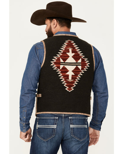 Men's White Buffalo Suede Vest Tan