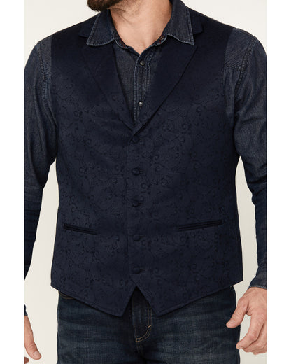 Men's Nashville Paisley Print Vest Navy