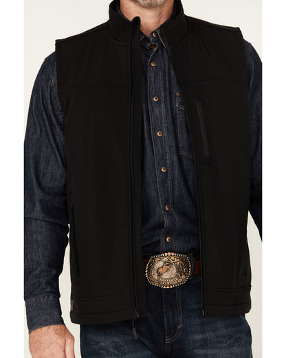 Men's Estacado Concealed Carry Softshell Vest - Tall Black