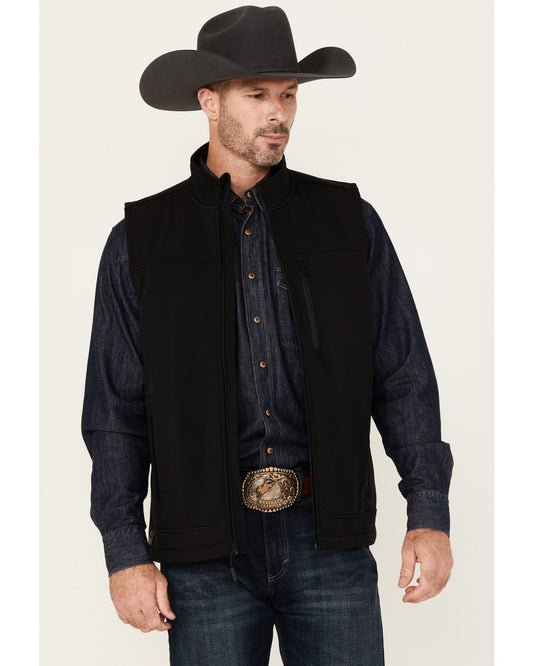 Men's Estacado Concealed Carry Softshell Vest - Big Black