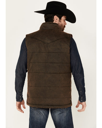 Men's Oil Slick Snap Vest - Big Brown