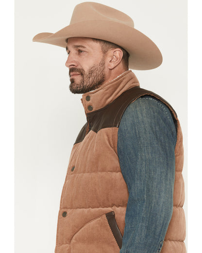 Men's Lonoke Corduroy Puffer Vest Tan